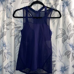 EUC Sheer Navy Lululemon Tank